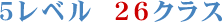 5レベル 26クラス